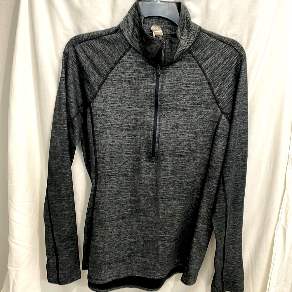 Under Armour Black & Silver Quarter-Zip (Lg)
